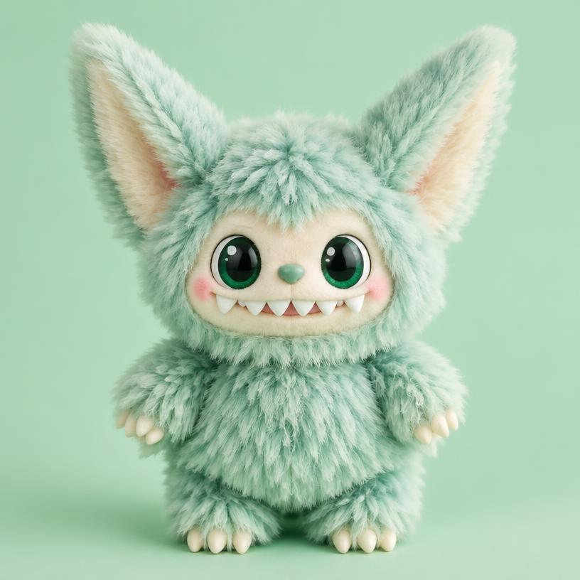 A Labubu plush figure
